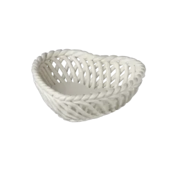 Keramieken schaal wit 16x16x16cm