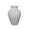 Keramieken vaas creme 25,4x25,4x38cm