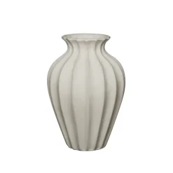 Keramieken vaas creme 25,4x25,4x38cm