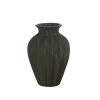Keramieken vaas groen 25,4x25,4x38cm