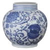 Keramieken vaas wit blauw 26x26x25,5cm