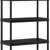 Keter Plus stellingkast - 5 planken - 90x40x182cm - zwart