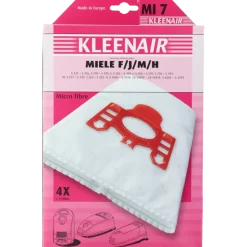 Overige Elektrisch Gereedschap Accessoires|Stofzuigerbenodigdheden > Kleenair Stofzuigerzak Miele F/J/M/H MI 7 4 stuks + 1 filter