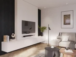 Akoestische Wandpanelen|Kleurstalen > CanDo Kleurstaal lattenwand Decowall Acoustic lava eiken 25x30cm