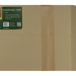 Akoestische Wandpanelen|Kleurstalen > CanDo Kleurstaal lattenwand Decowall Acoustic lava eiken 25x30cm