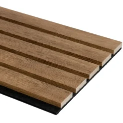Akoestische Wandpanelen|Kleurstalen > CanDo Kleurstaal lattenwand Decowall Advanced brons eiken 25x30cm