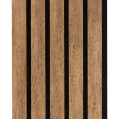 Akoestische Wandpanelen|Kleurstalen > CanDo Kleurstaal lattenwand Decowall Advanced brons eiken 25x30cm