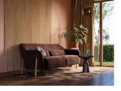 Akoestische Wandpanelen|Kleurstalen > CanDo Kleurstaal lattenwand Decowall Acoustic Curve naturel eiken 25x30cm