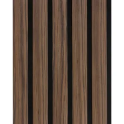 Akoestische Wandpanelen|Kleurstalen > CanDo Kleurstaal lattenwand Decowall Advanced walnoot 25x30cm