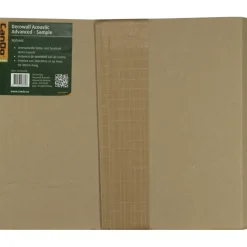 Akoestische Wandpanelen|Kleurstalen > CanDo Kleurstaal lattenwand Decowall Advanced walnoot 25x30cm