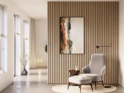 Akoestische Wandpanelen|Kleurstalen > CanDo Kleurstaal lattenwand Decowall Advanced natuur eiken 25x30cm
