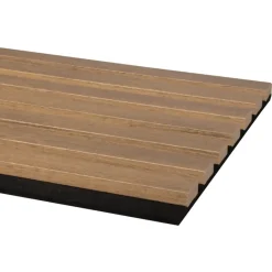 Akoestische Wandpanelen|Kleurstalen > CanDo Kleurstaal lattenwand Decowall Acoustic rustiek eiken 25x30cm