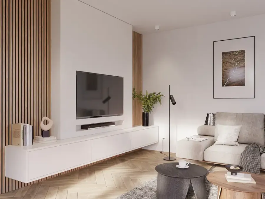 Akoestische Wandpanelen|Kleurstalen > CanDo Kleurstaal lattenwand Decowall Acoustic brons eiken 25x30cm