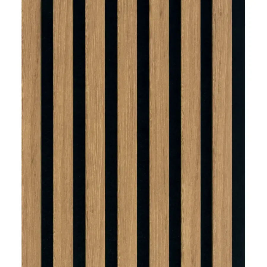 Akoestische Wandpanelen|Kleurstalen > CanDo Kleurstaal lattenwand Decowall Acoustic brons eiken 25x30cm