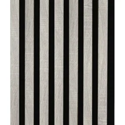 Akoestische Wandpanelen|Kleurstalen > CanDo Kleurstaal lattenwand Decowall Acoustic grijs eiken 25x30 cm