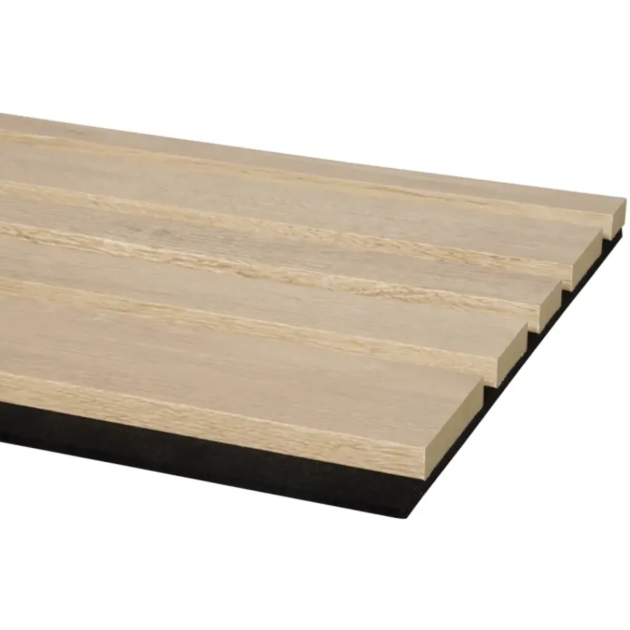 Akoestische Wandpanelen|Kleurstalen > CanDo Kleurstaal lattenwand Decowall Acoustic Blend naturel eiken 25x30cm