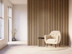 Akoestische Wandpanelen|Kleurstalen > CanDo Kleurstaal lattenwand Decowall Acoustic Blend naturel eiken 25x30cm
