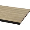 Akoestische Wandpanelen|Kleurstalen > CanDo Kleurstaal lattenwand Decowall Acoustic vergrijsd eiken 25x30cm