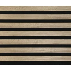 Akoestische Wandpanelen|Kleurstalen > CanDo Kleurstaal lattenwand Decowall Acoustic vergrijsd eiken 25x30cm