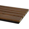 Akoestische Wandpanelen|Kleurstalen > CanDo Kleurstaal lattenwand Decowall Acoustic Blend walnoot 25x30cm