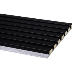 Akoestische Wandpanelen|Kleurstalen > CanDo Kleurstaal lattenwand Decowall Acoustic zwart 25x30cm