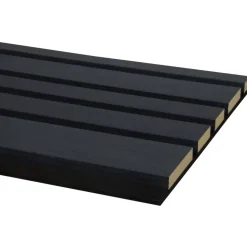 Akoestische Wandpanelen|Kleurstalen > CanDo Kleurstaal lattenwand Decowall Acoustic Blend lava eiken 25x30cm