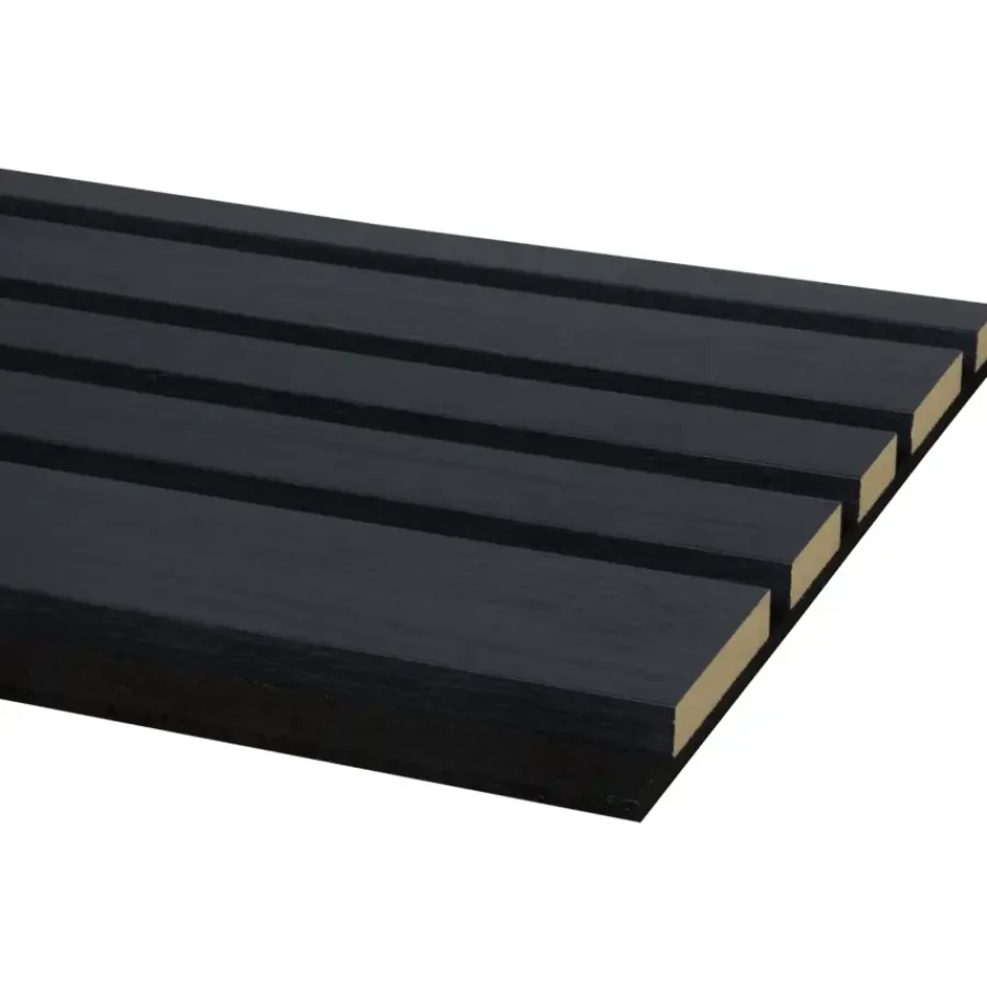 Akoestische Wandpanelen|Kleurstalen > CanDo Kleurstaal lattenwand Decowall Acoustic Blend lava eiken 25x30cm