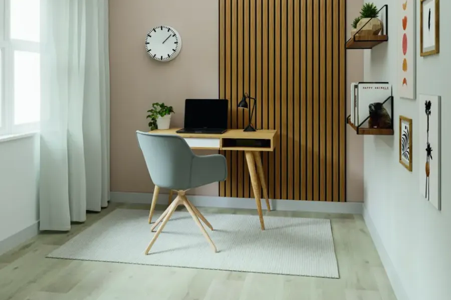 Kleurstalen|Wandpanelen > CanDo Kleurstaal lattenwand Decowall Essential brons eiken 25x30cm