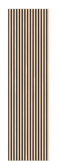 Akoestische Wandpanelen|Kleurstalen > Silentlines Kleurstaal lattenwand licht eiken 20 x 30 cm