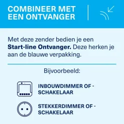 Draadloze Schakelaars|Smart Schakelmateriaal > KlikAanKlikUit Afstandsbediening AYCT-102