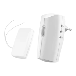 Intercoms & Deurbellen|Elektronische Beveiliging > KlikAanKlikUit Plug-in draadloze deurbelset met zender ACDB-8000BC