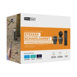 Draadloze Schakelaars|Schakelaars > KlikAanKlikUit schakelset AGC2-3500R met afstandsbediening en 2x stopcontact