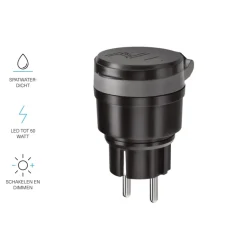 Dimmers|Smart Schakelmateriaal > KlikAanKlikUit Stekkerdoos AGC-200 inclusief Dimmer voor Buiten