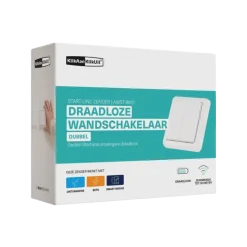 Draadloze Schakelaars|Schakelaars > KlikAanKlikUit Wandschakelaar Dubbel AWST-8802