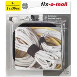 Kabelklemmen > Fix-o-moll Klittenbinder zwart 5 meter x 30 mm