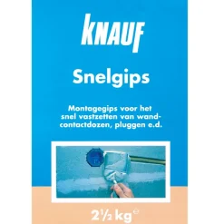 Gips (pleister)|Steen- & Betonreparatie > Knauf snelgips 2,5 kg