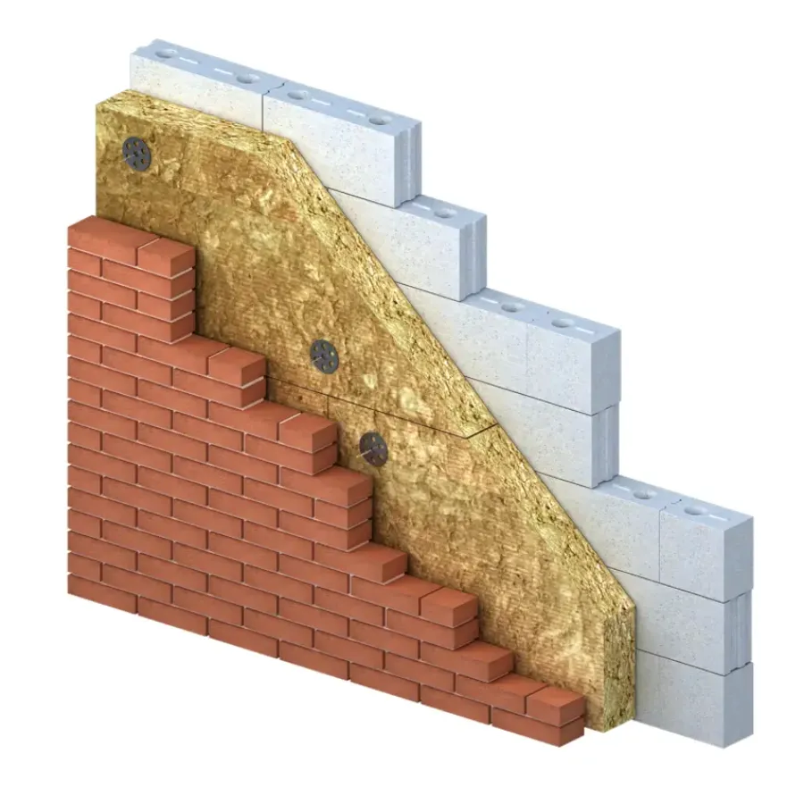 Muurisolatie > Knauf steenwol isolatieplaten 120x60cm, dikte 5cm (Rd1.4) 7,2m² 10st