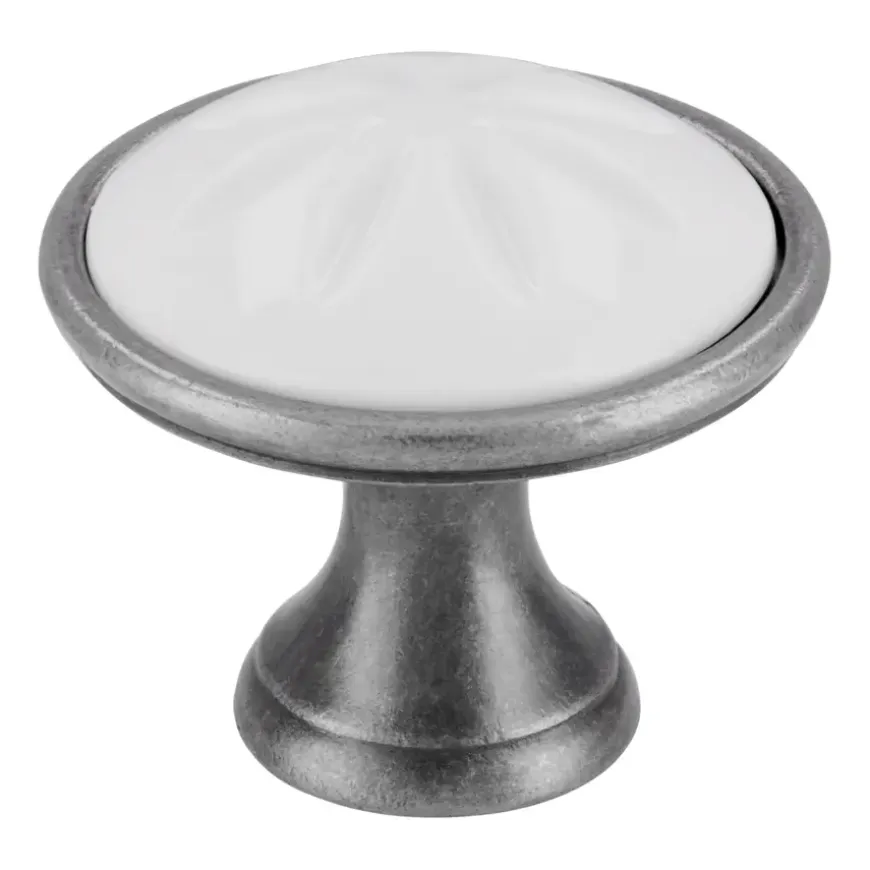 Knop Claudia wit 34mm