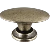 Knop Ovaal messing antiek 33mm