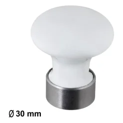 Knop Porselein wit 30mm