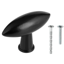 Knop Senna zwart 55mm