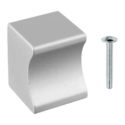 Knop Vierkant aluminium 19mm