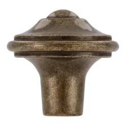 Knop Violet messing antiek 31mm