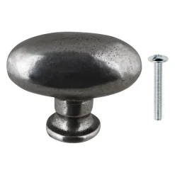 Knop Warwick tin look 40mm