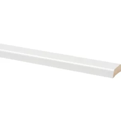 Houtenprofielen|Overgangsprofielen > Geen Koplat MDF schuin wit folie 12x37 mm lengte 260 cm
