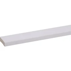 Houtenprofielen > Geen Koplat MDF schuin wit gegrond 12x45mm 270cm