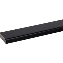 Houtenprofielen|Overgangsprofielen > Geen Koplat recht grenen zwart gelakt 12x45mm 270cm