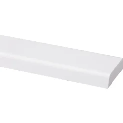 Houtenprofielen > Geen Koplat schuin grenen wit gelakt 12x45mm 270cm