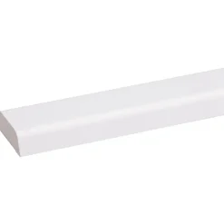 Houtenprofielen > Geen Koplat schuin grenen wit gelakt 12x34mm 270cm