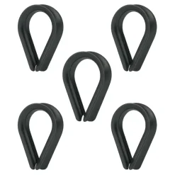Kousset 3mm RVS Zwart 3st